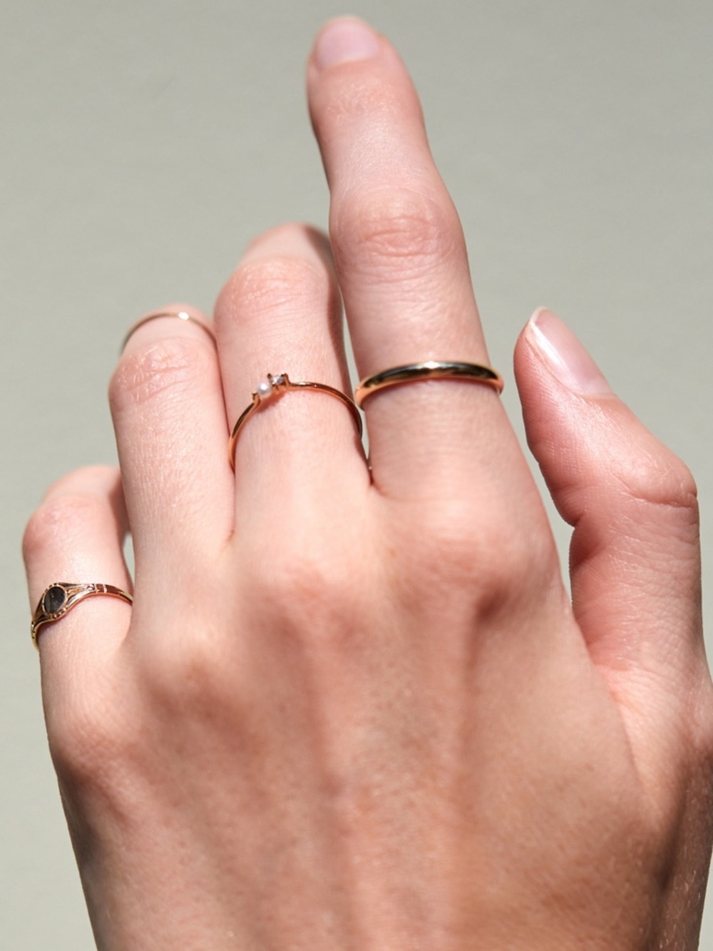 Catbird Half Round Classic Wedding Band 14K Size 5